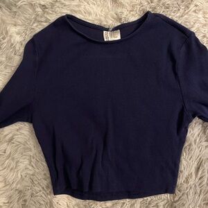 H&M Divided Long Sleeve Crop Top